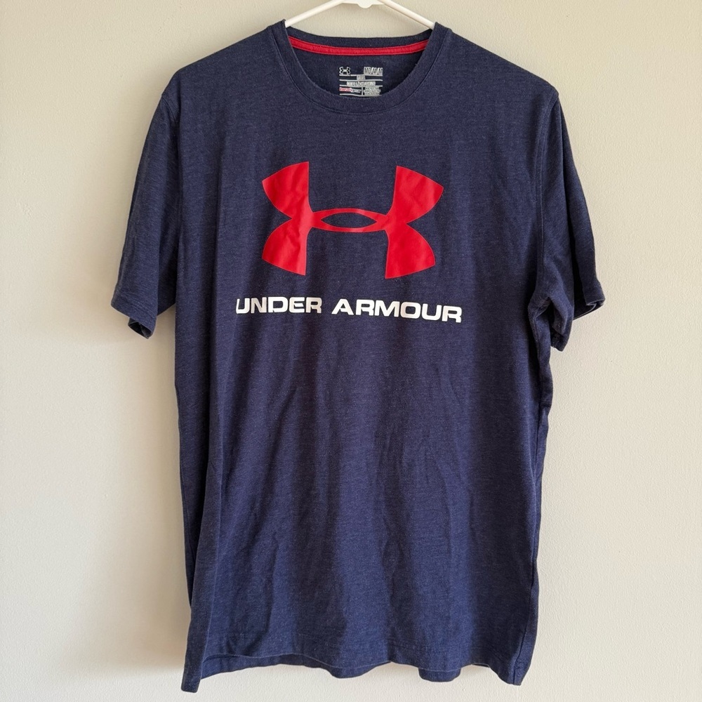 Under Armour Men's Navy Blue T-Shirt